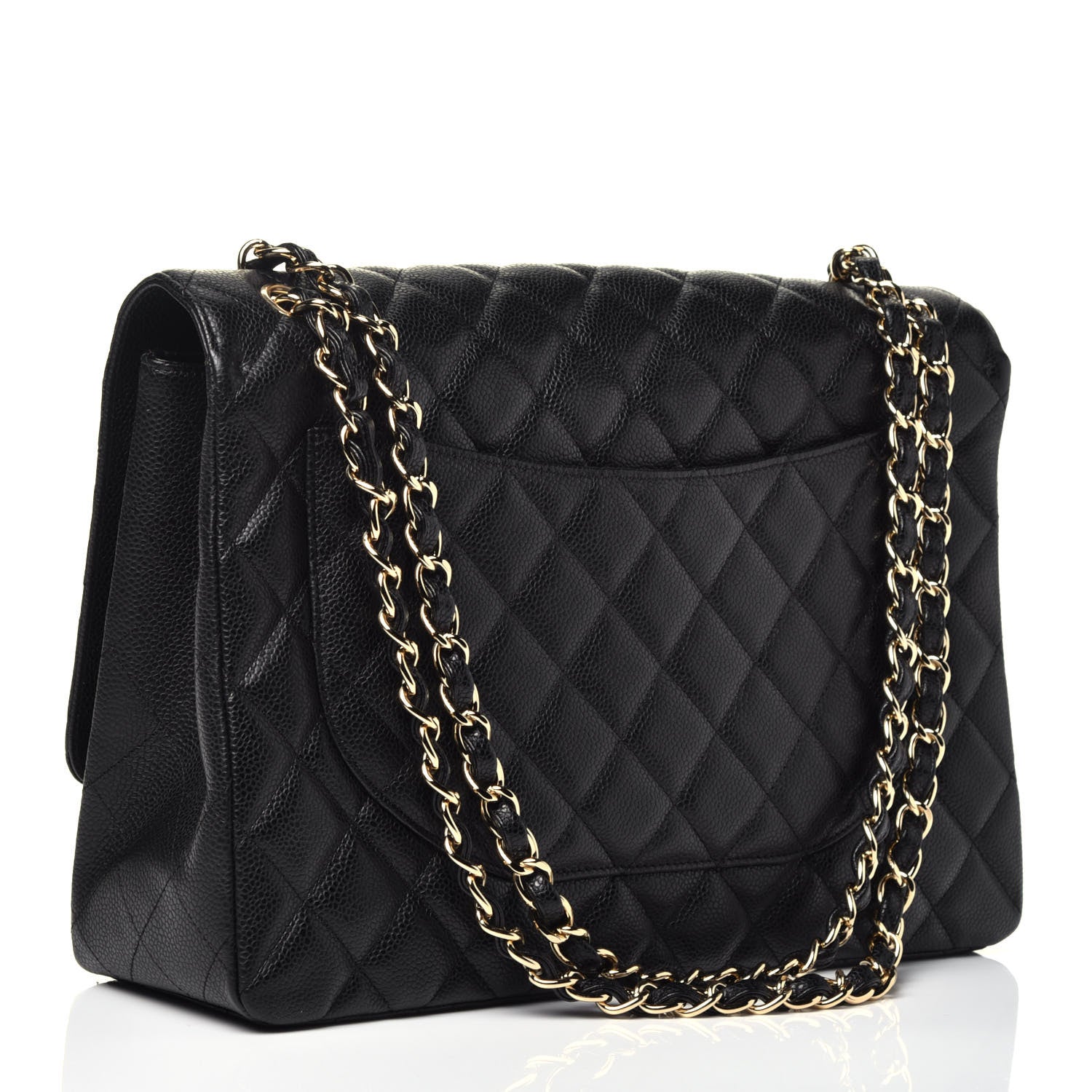 Chanel Caviar Quilted Maxi Single Flap Black 3 of 9