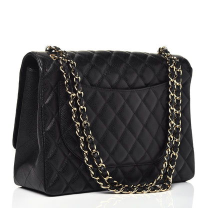 Chanel Caviar Quilted Maxi Single Flap Black 3 of 9