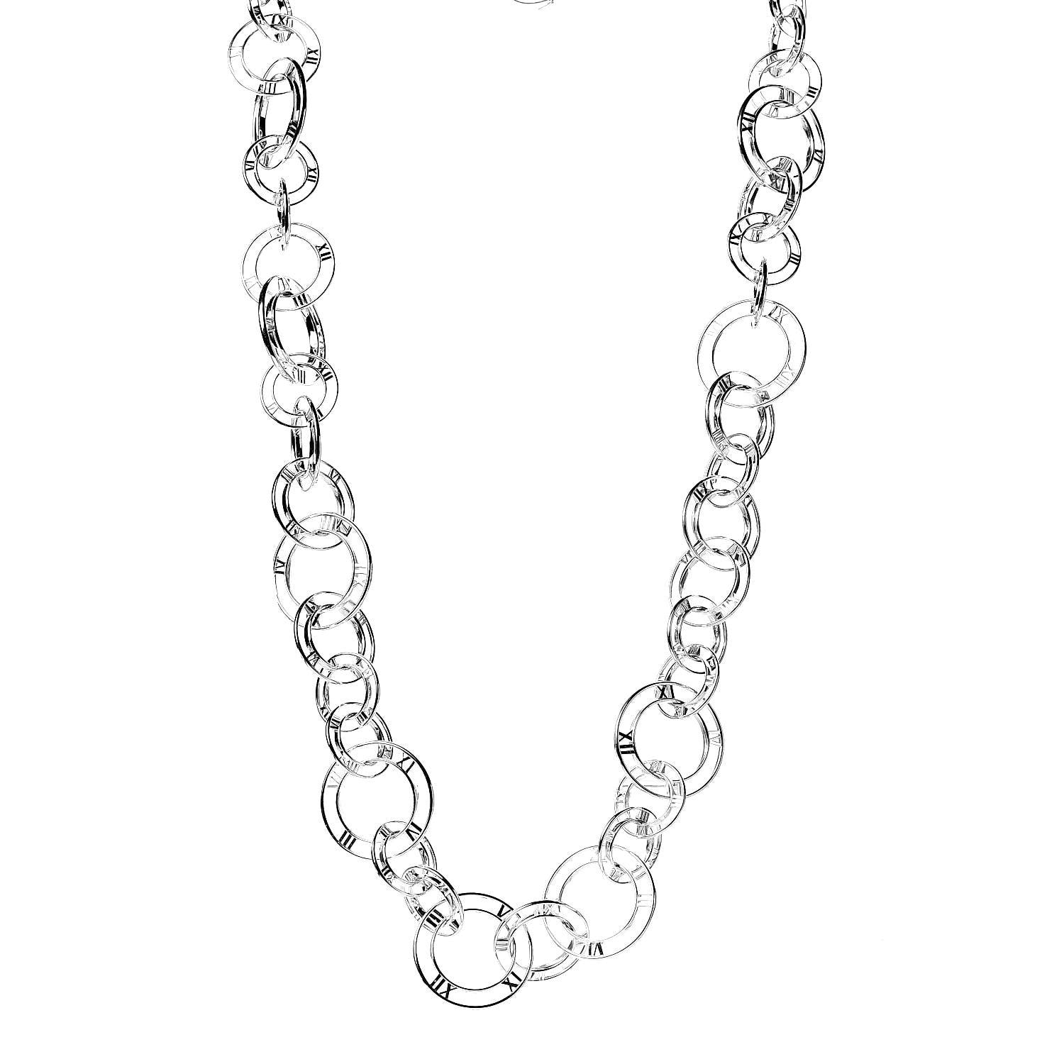 Tiffany Sterling Silver Atlas Link Necklace 1 of 5
