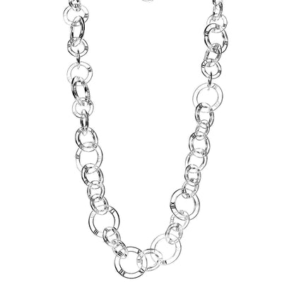 Tiffany Sterling Silver Atlas Link Necklace 1 of 5