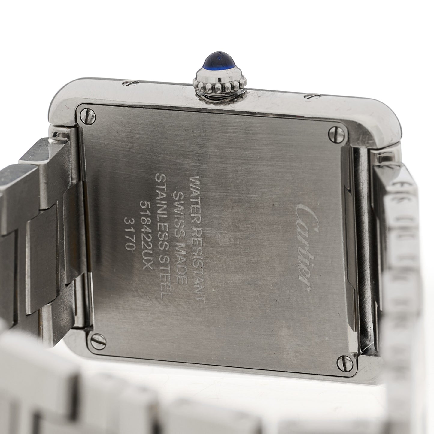 Stainless Steel 24mm Tank Solo Quartz Watch