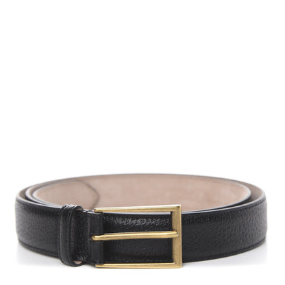 Gucci Textured Dollar Calfskin 30mm Belt 110 44 Black 1 of 5