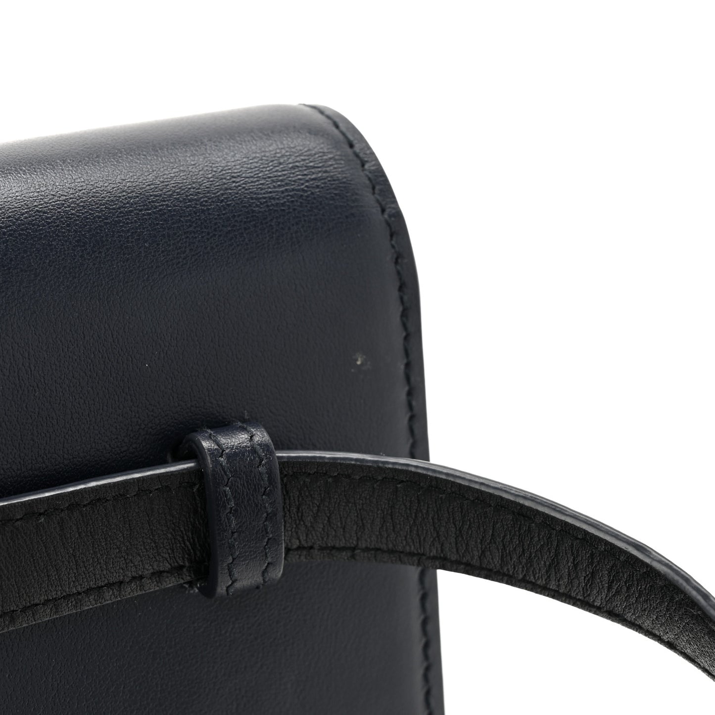 Smooth Calfskin Monogram Kate Belt Bag Deep Marine Black