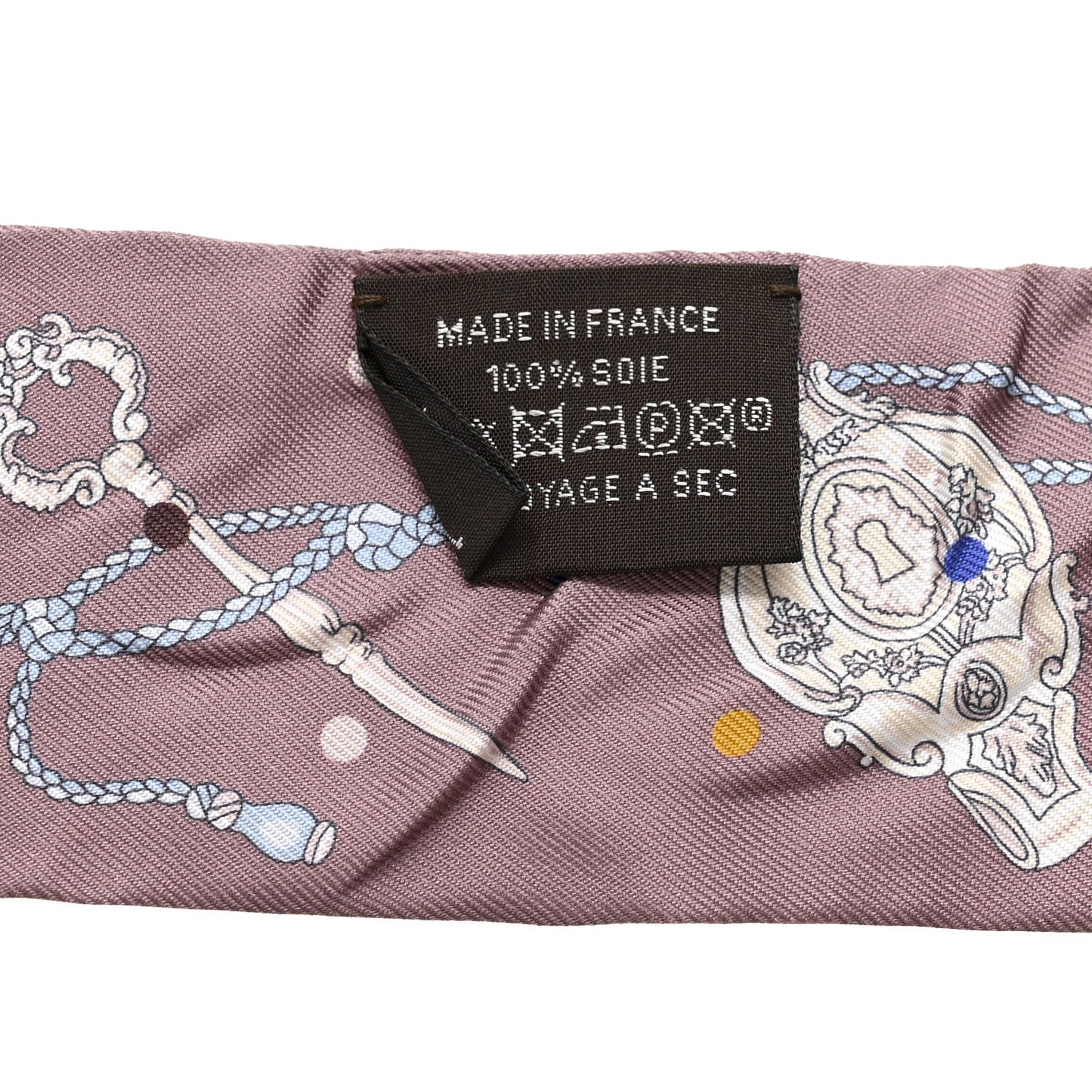 Silk Les Cles A Pois Twilly Marron Glace Gris