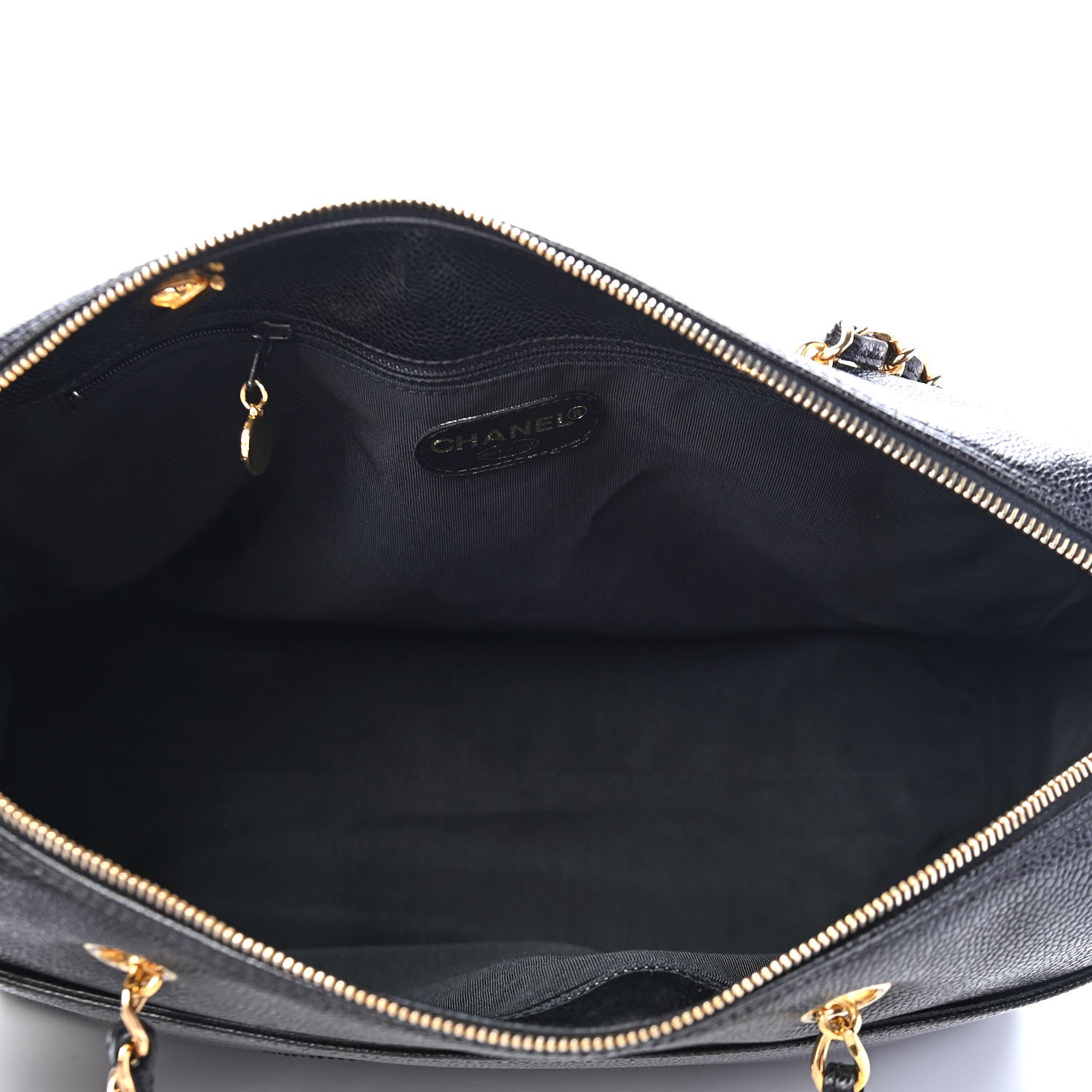 Chanel Caviar CC Timeless Tote Black 4 of 8