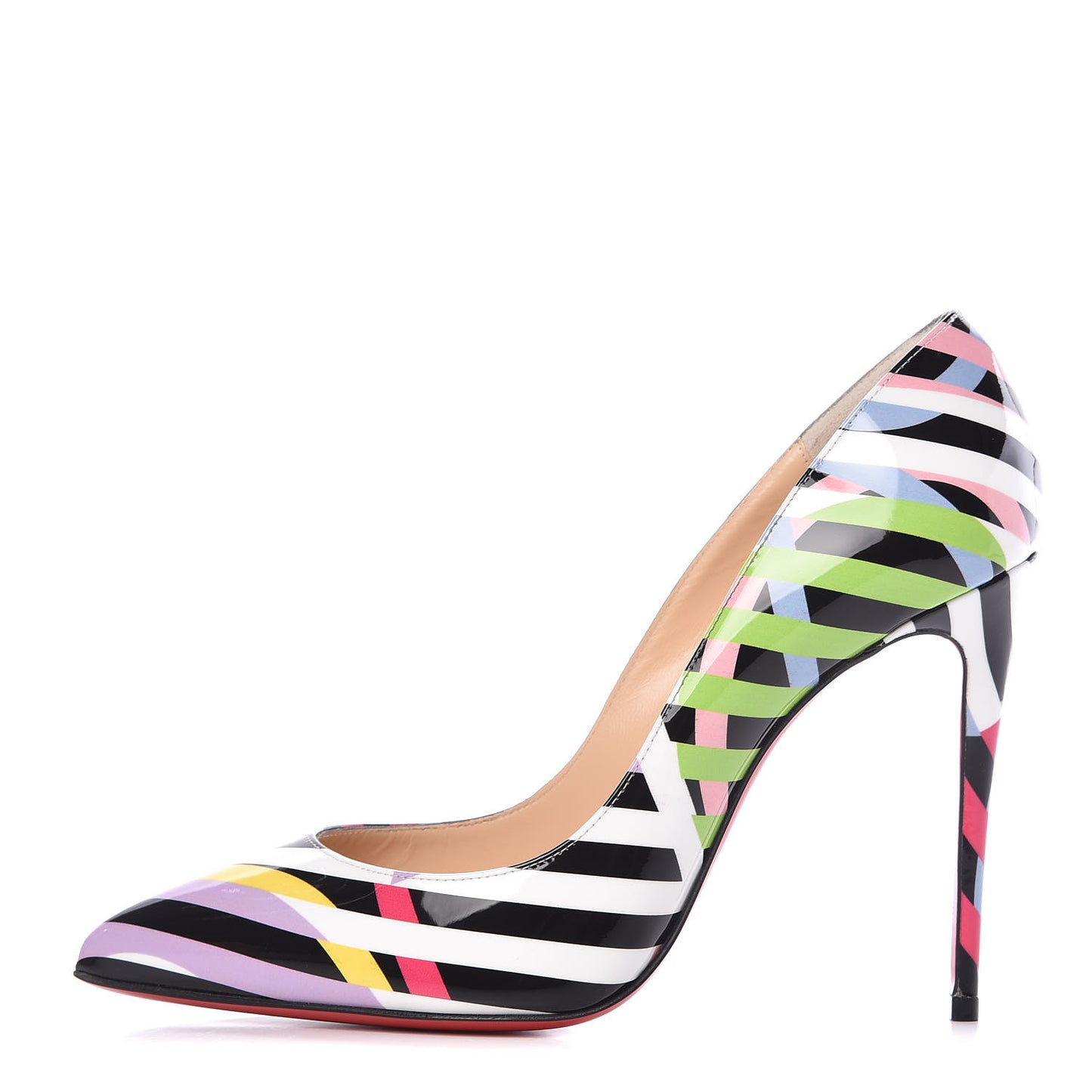 Patent Cinestripes Pigalle Follies 100 Pumps 37.5 Multi