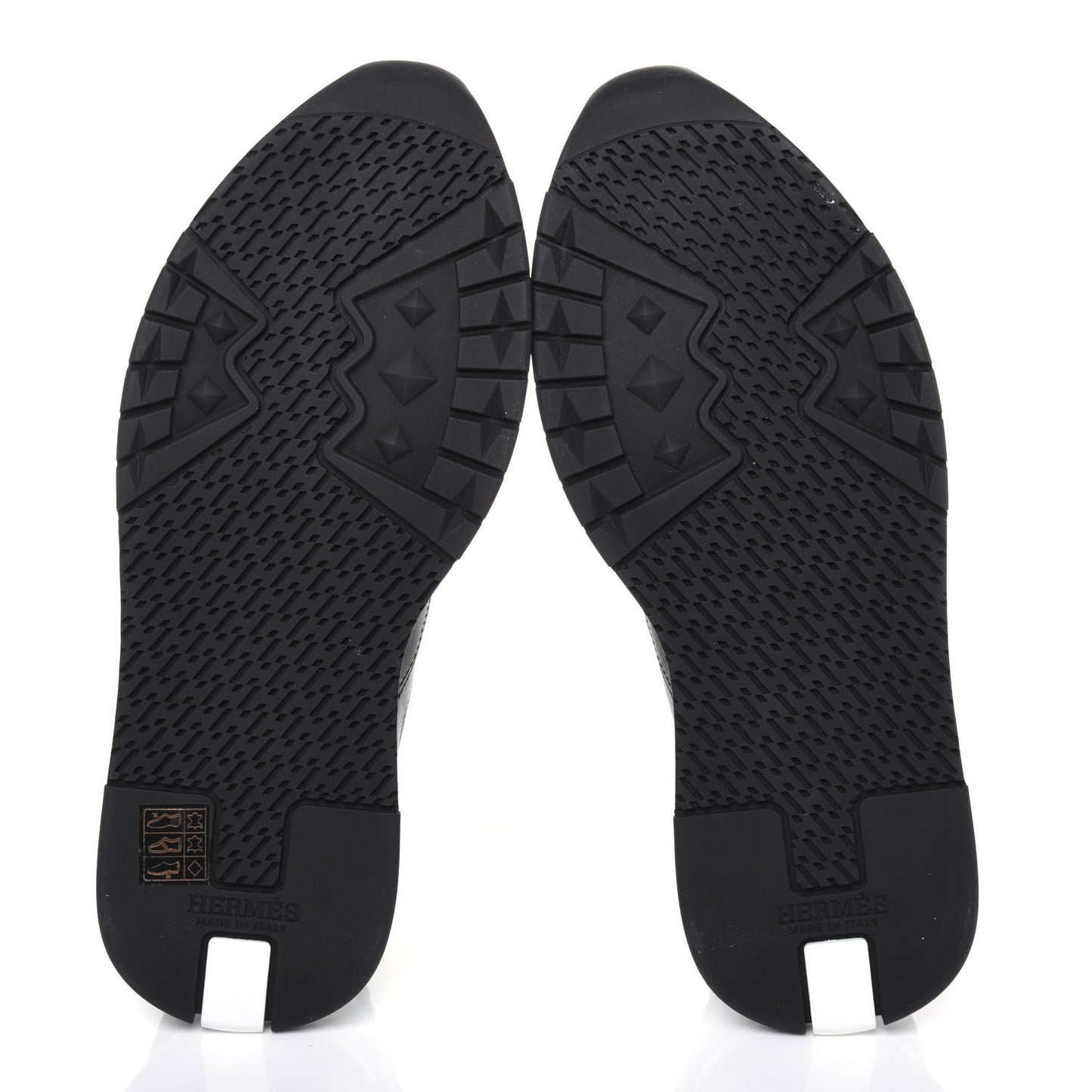 Calfskin Womens Trail Sneakers 40 Black