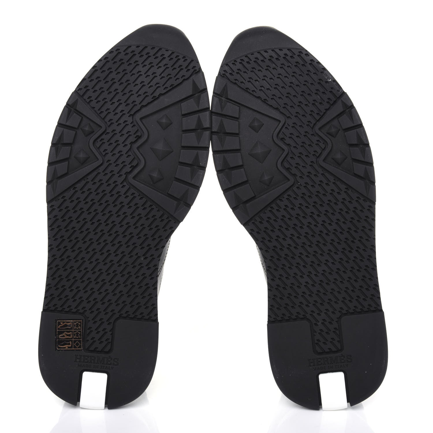 Hermes Calfskin Womens Trail Sneakers 40 Black 5 of 9