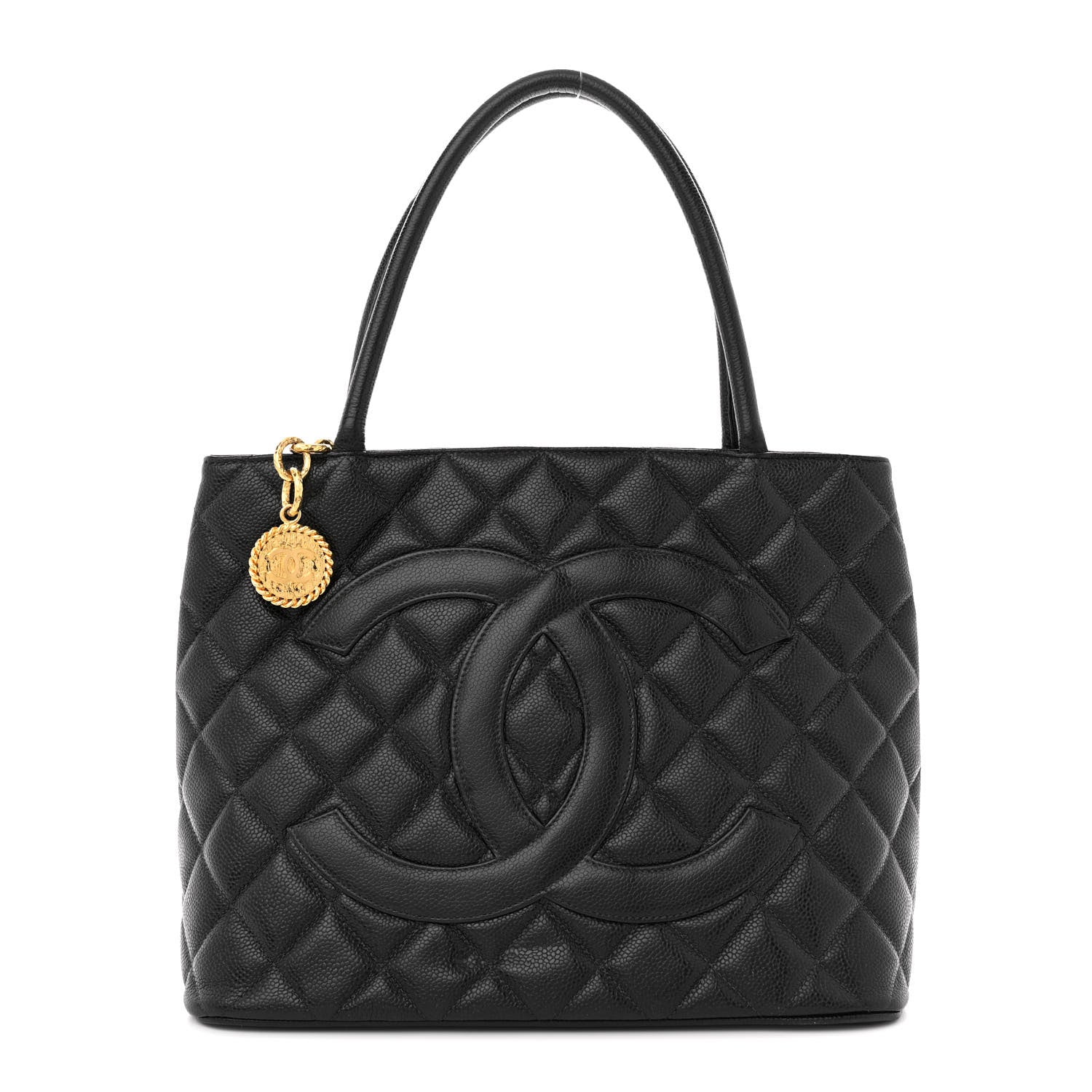 Chanel Caviar Quilted Medallion Tote Black 1 of 13