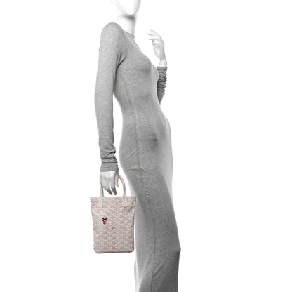 Goyard Goyardine Poitiers Claire Voie Tote White Pink 2 of 13