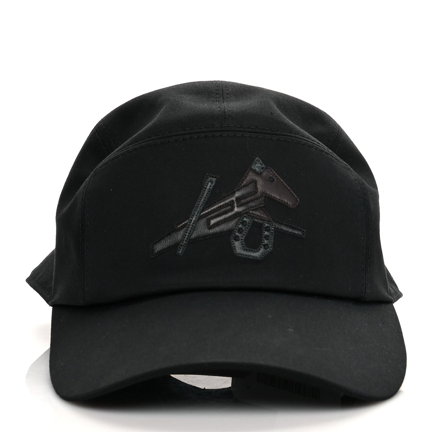 Stretch Cotton Lambskin Nevada Puzzle Equestre Hat 59 Black