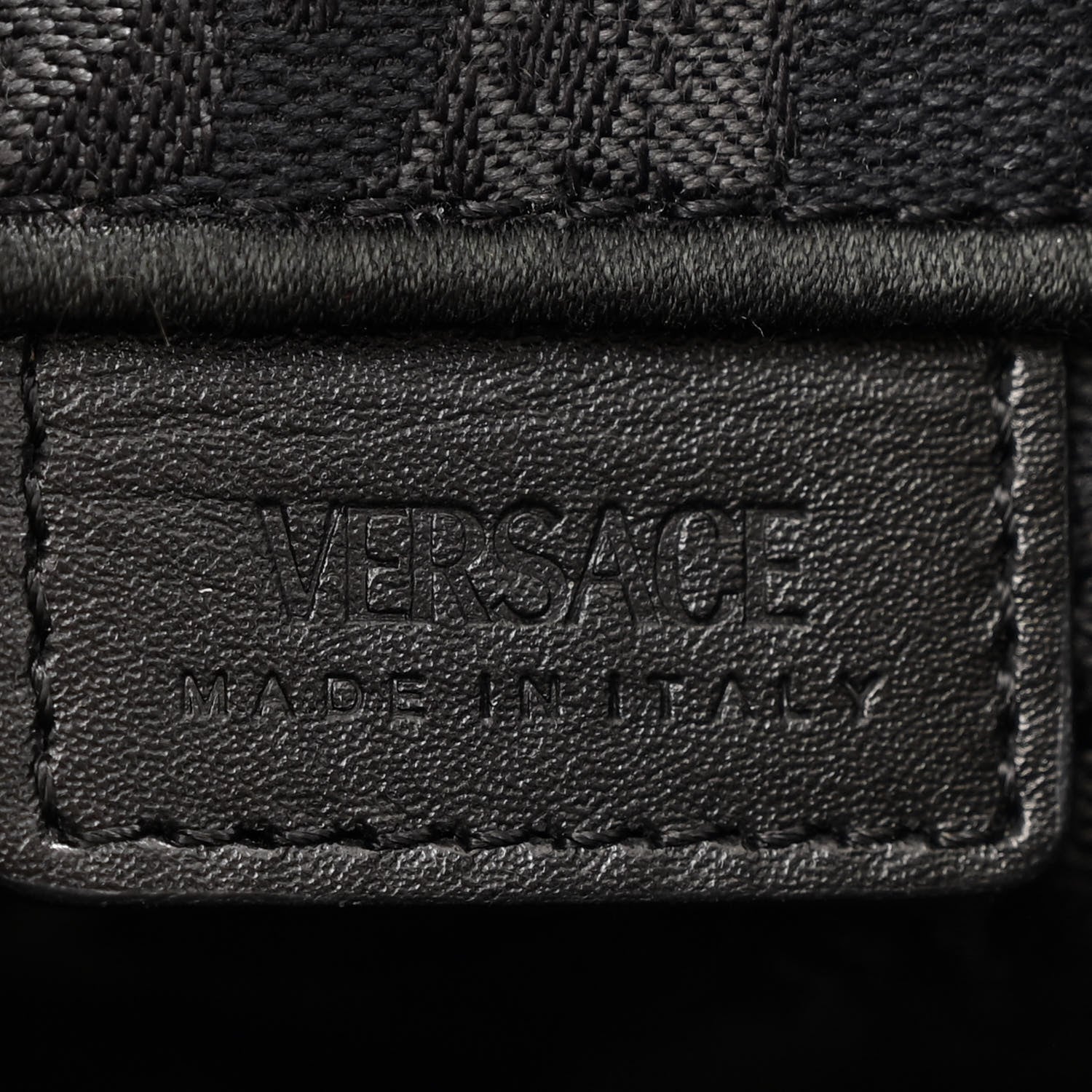 Versace Jacquard Barocco Extra Small Athena Tote Black 6 of 13