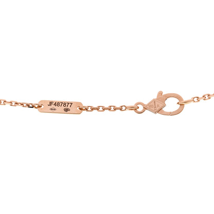 Van Cleef & Arpels 18K Rose Gold Mother of Pearl Lucky Spring Plum Blossom Necklace 5 of 6