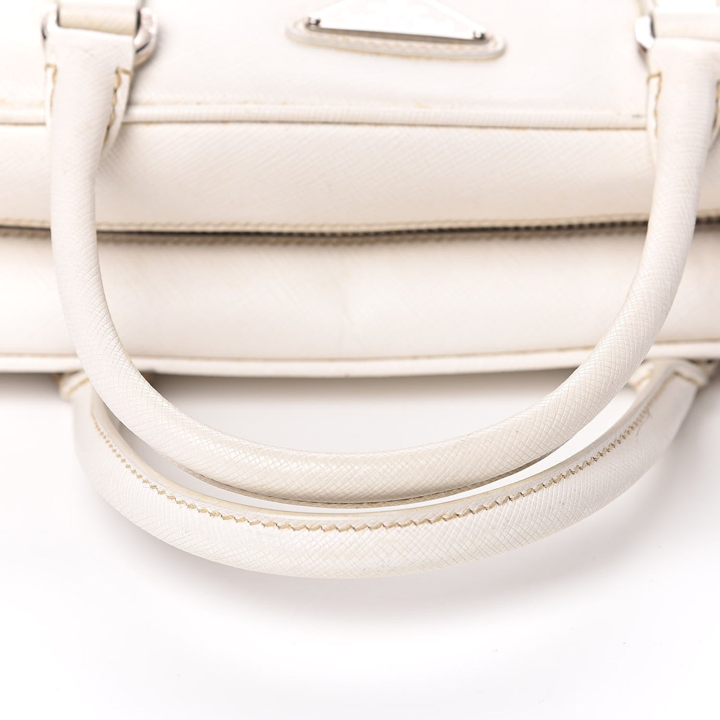 Saffiano Lux Small Tote Bianco