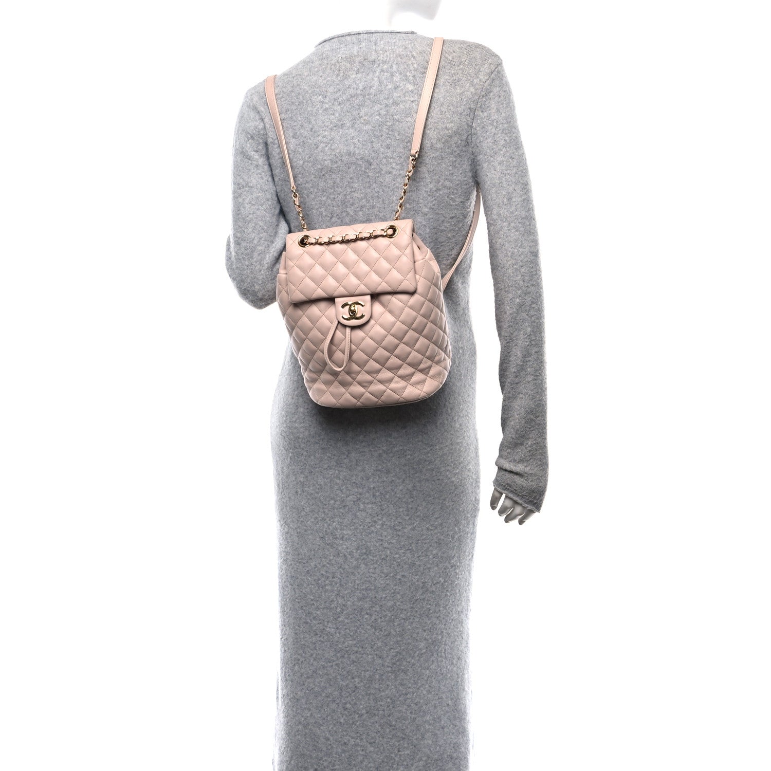 Chanel Lambskin Quilted Small Urban Spirit Backpack Light Pink 2 of 13