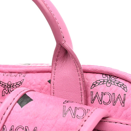 MCM Visetos Medium Duke Backpack Pink 11 of 12