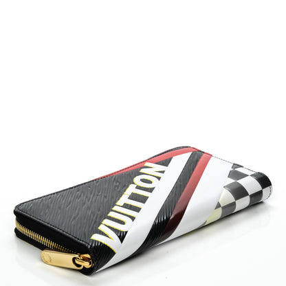 Louis Vuitton Epi Damier Race Zippy Wallet Black Yellow 4 of 7