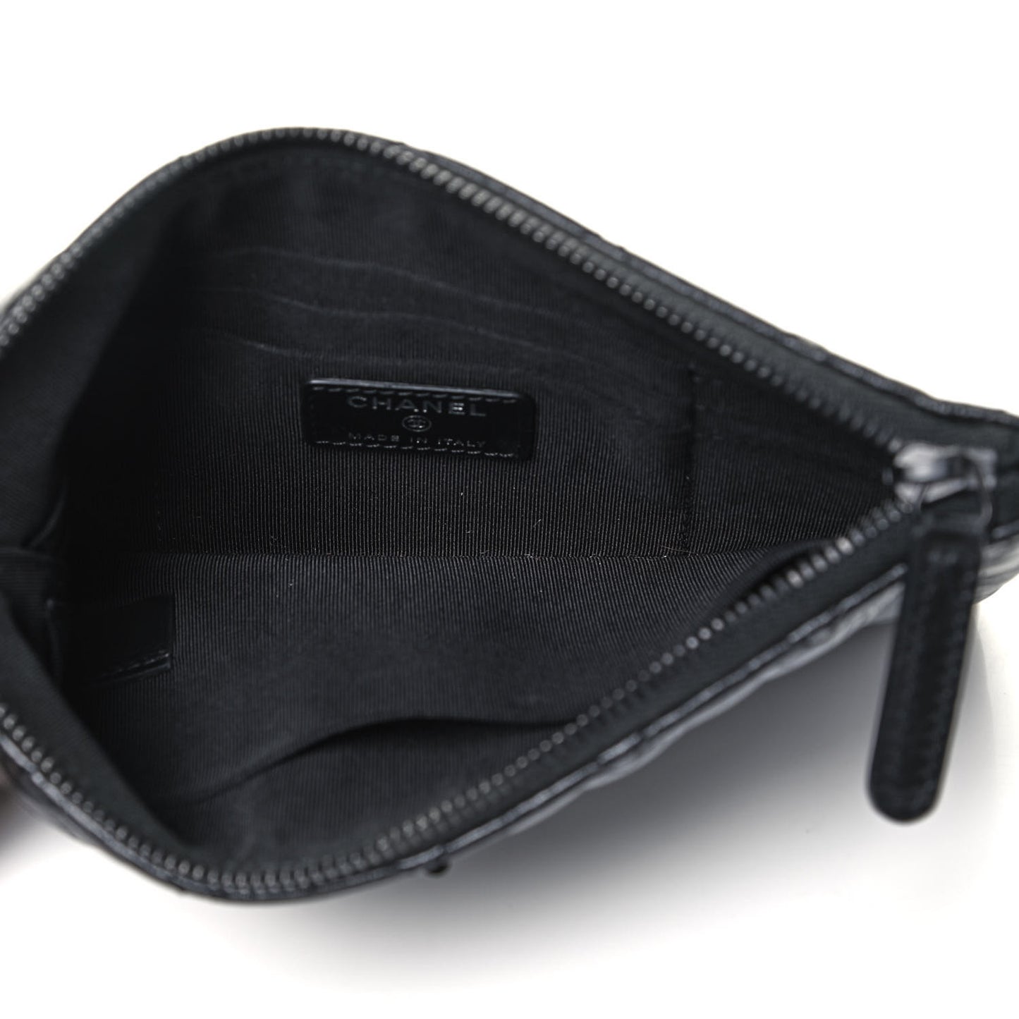 Aged Calfskin Quilted Medium Reissue Cosmetic Case So Black