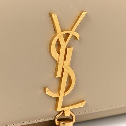 Saint Laurent Calfskin Small Classic Monogram Kate Tassel Satchel Dark Beige 18 of 18