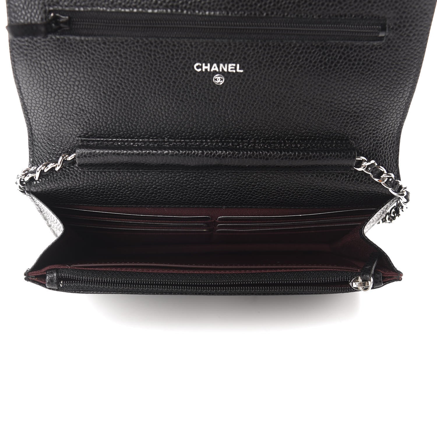 Chanel Caviar Quilted Wallet On Chain WOC Black 5 of 12