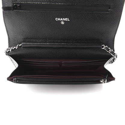 Chanel Caviar Quilted Wallet On Chain WOC Black 5 of 12