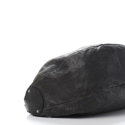 Chanel Caviar Stitched Large Outdoor Hobo Black 9 of 14