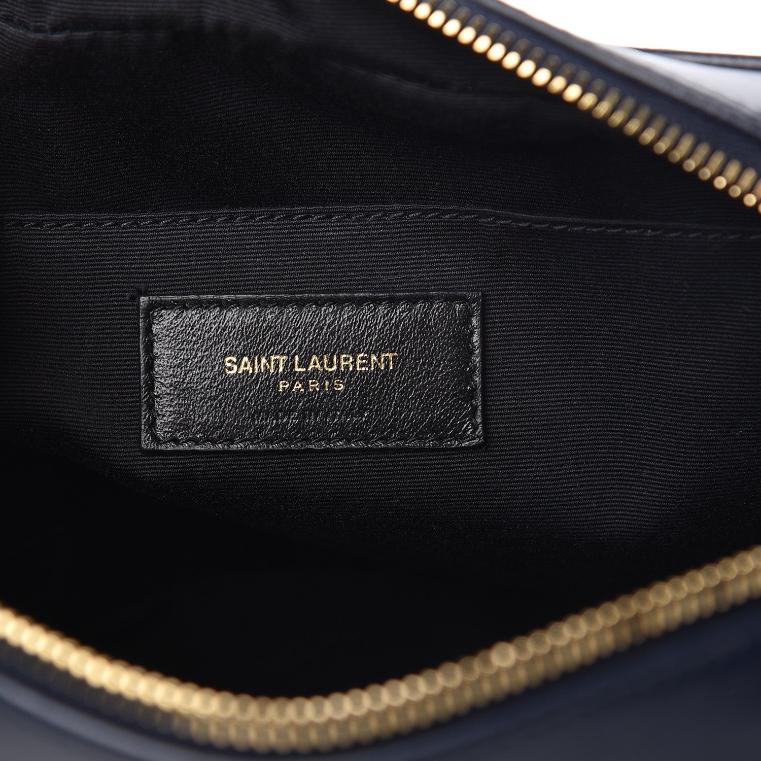 Saint Laurent Calfskin Matelasse Monogram Lou Camera Bag Navy 6 of 9