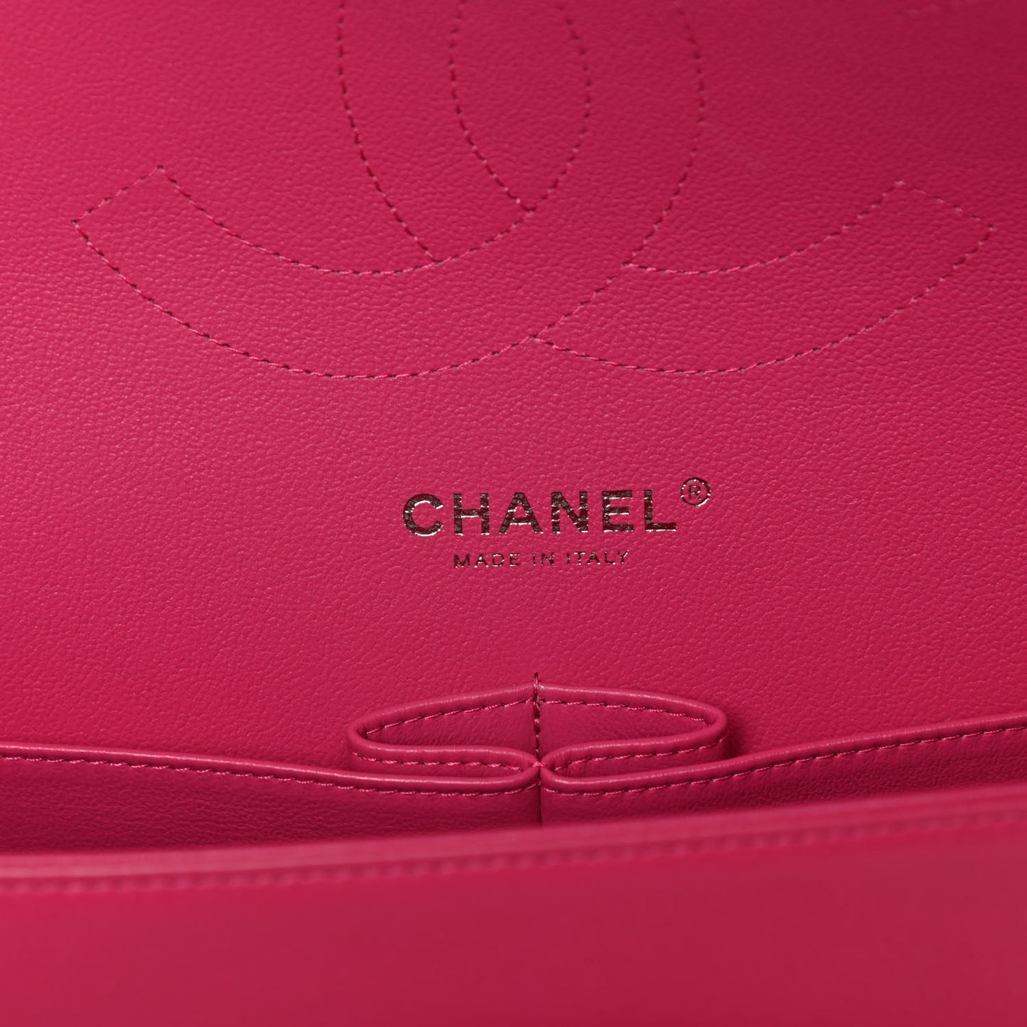 Lambskin Quilted Jumbo Double Flap Dark Pink