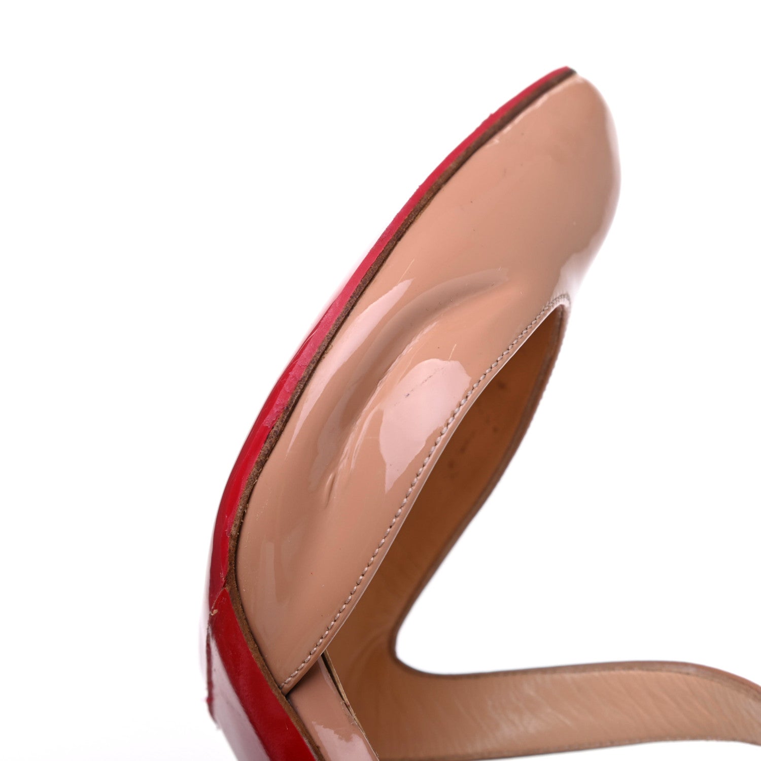 Christian Louboutin Patent Jumping Cross 85 Pumps 37 Nude 9 of 14