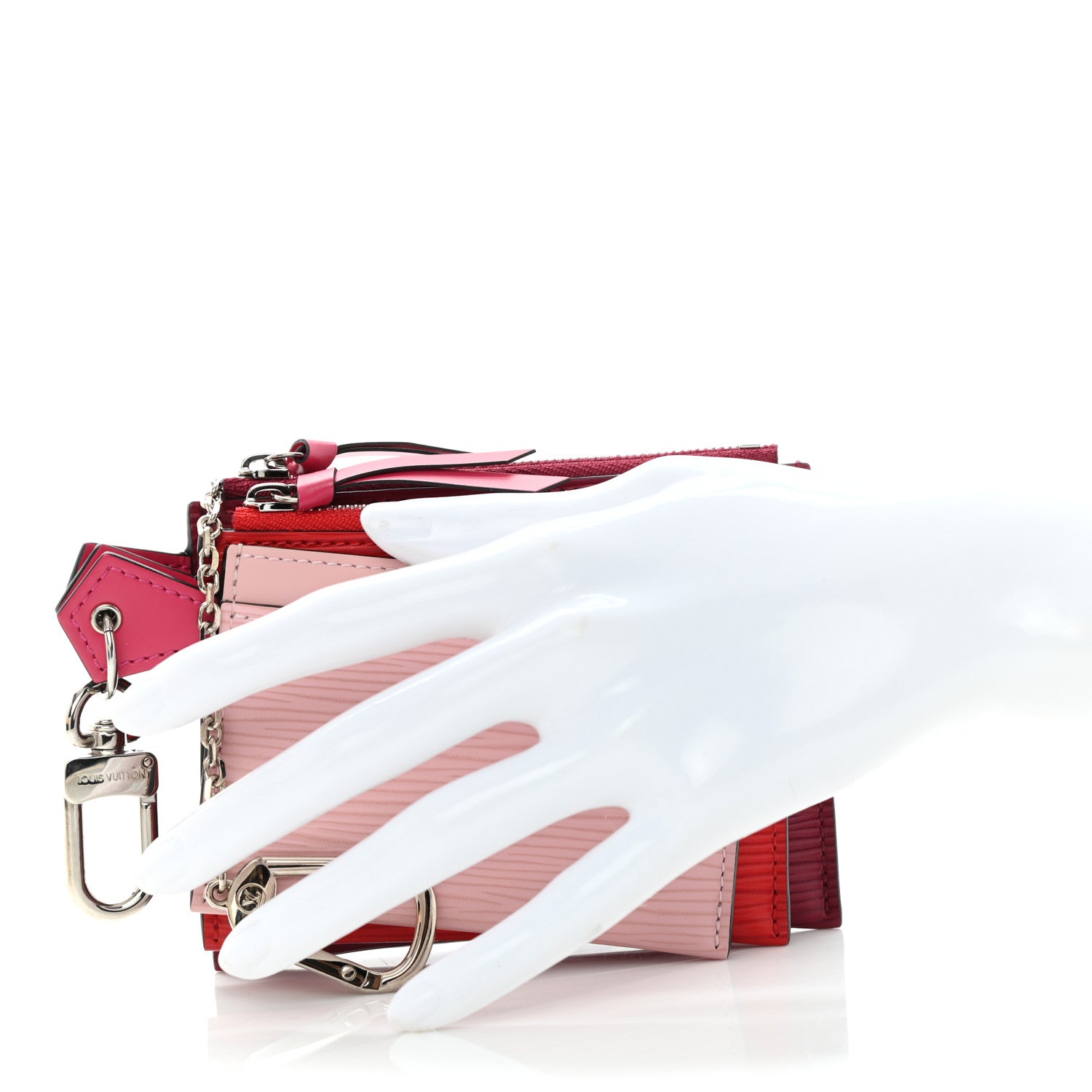 Louis Vuitton Epi Trio Card Case Wallet Rose Ballerine Rouge Fuchsia 2 of 10