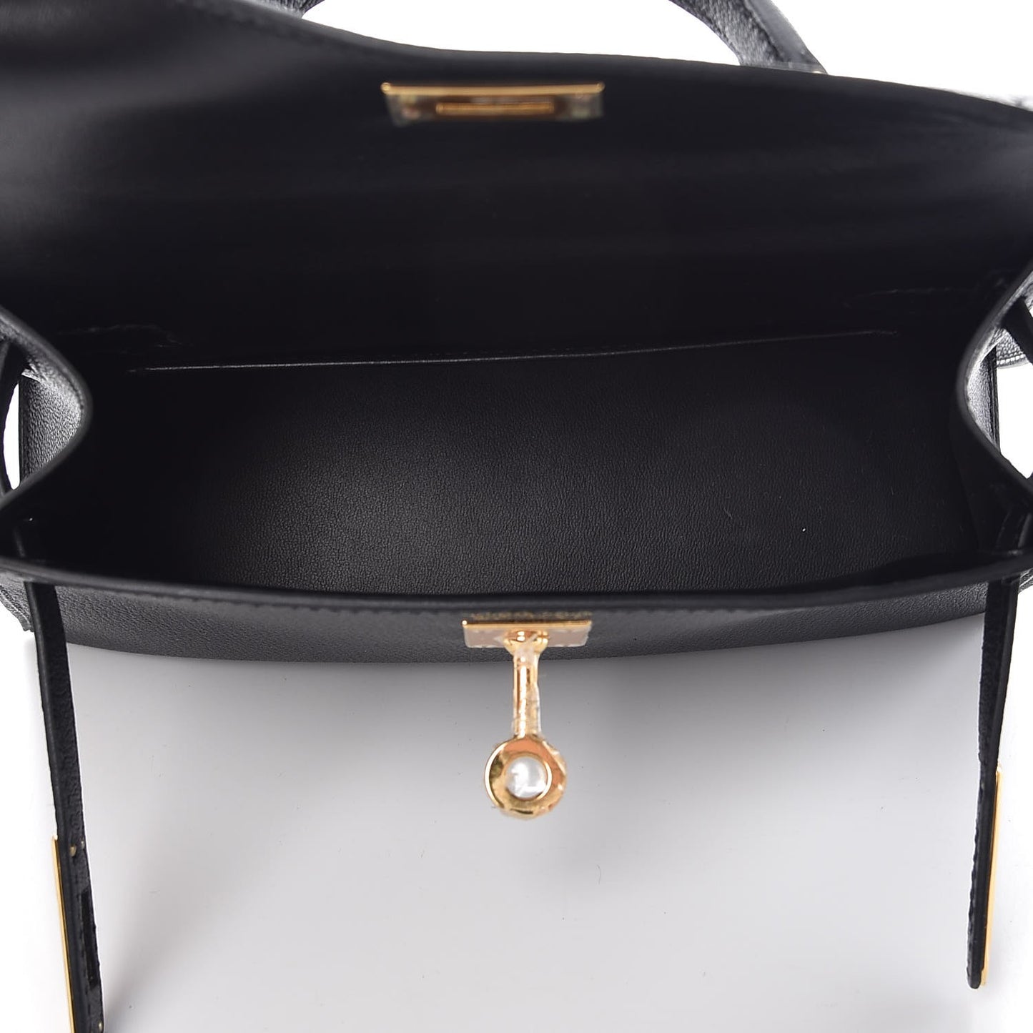 Chevre Chandra Mini Kelly Sellier 20 Black