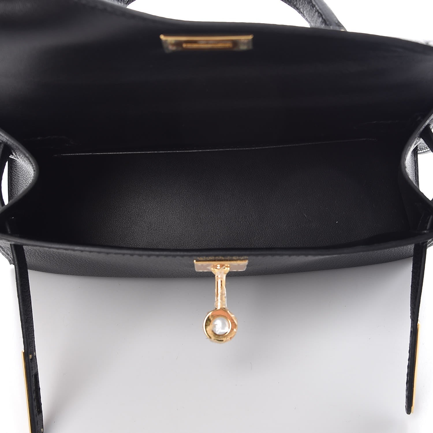 Hermes Chevre Chandra Mini Kelly Sellier 20 Black 5 of 9