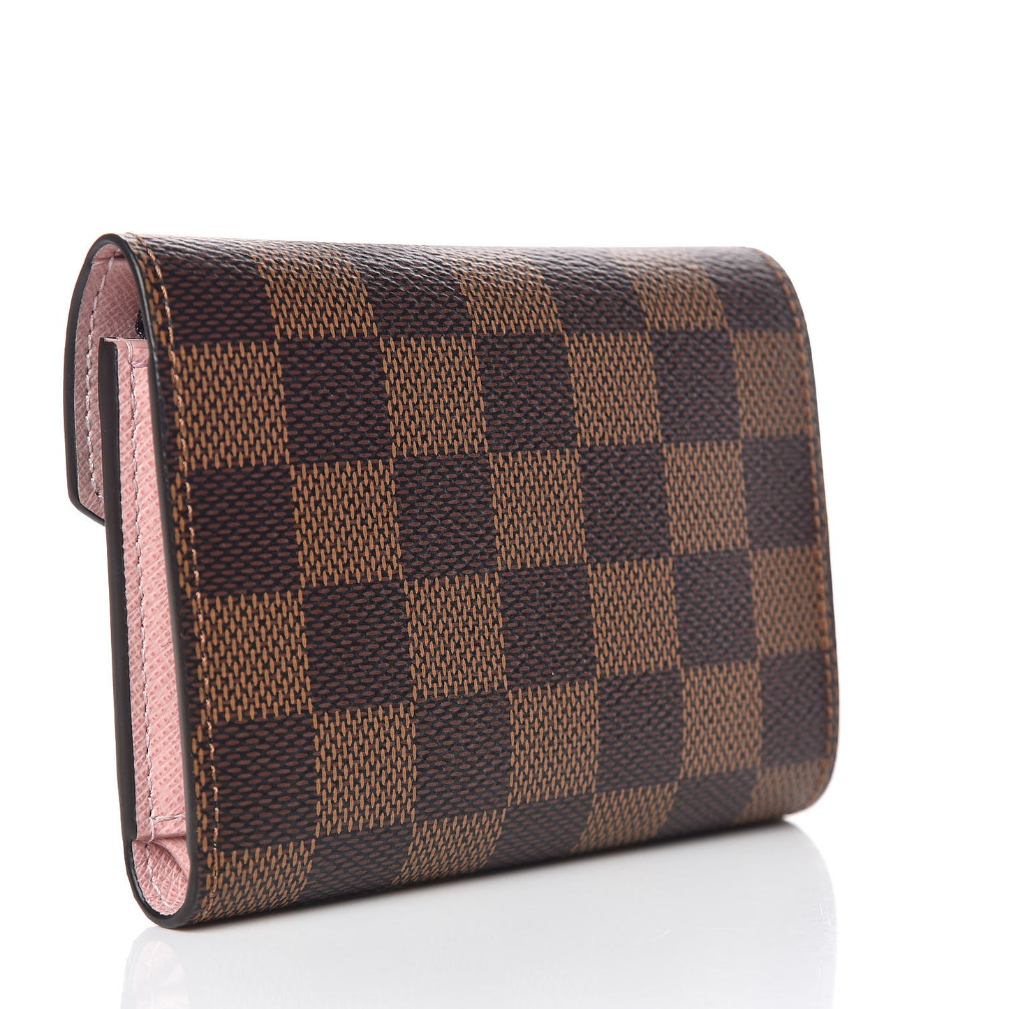 Damier Ebene Victorine Wallet Rose Ballerine
