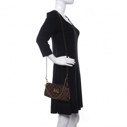 Louis Vuitton Damier Ebene Eva Clutch 2 of 10