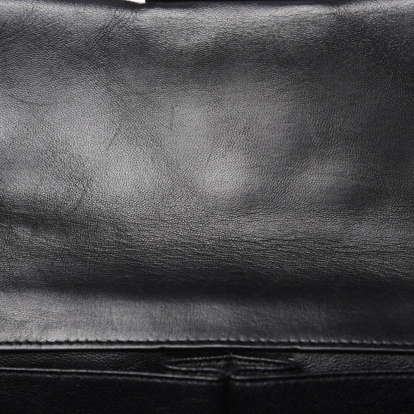 Lambskin Quilted East West Flap Black