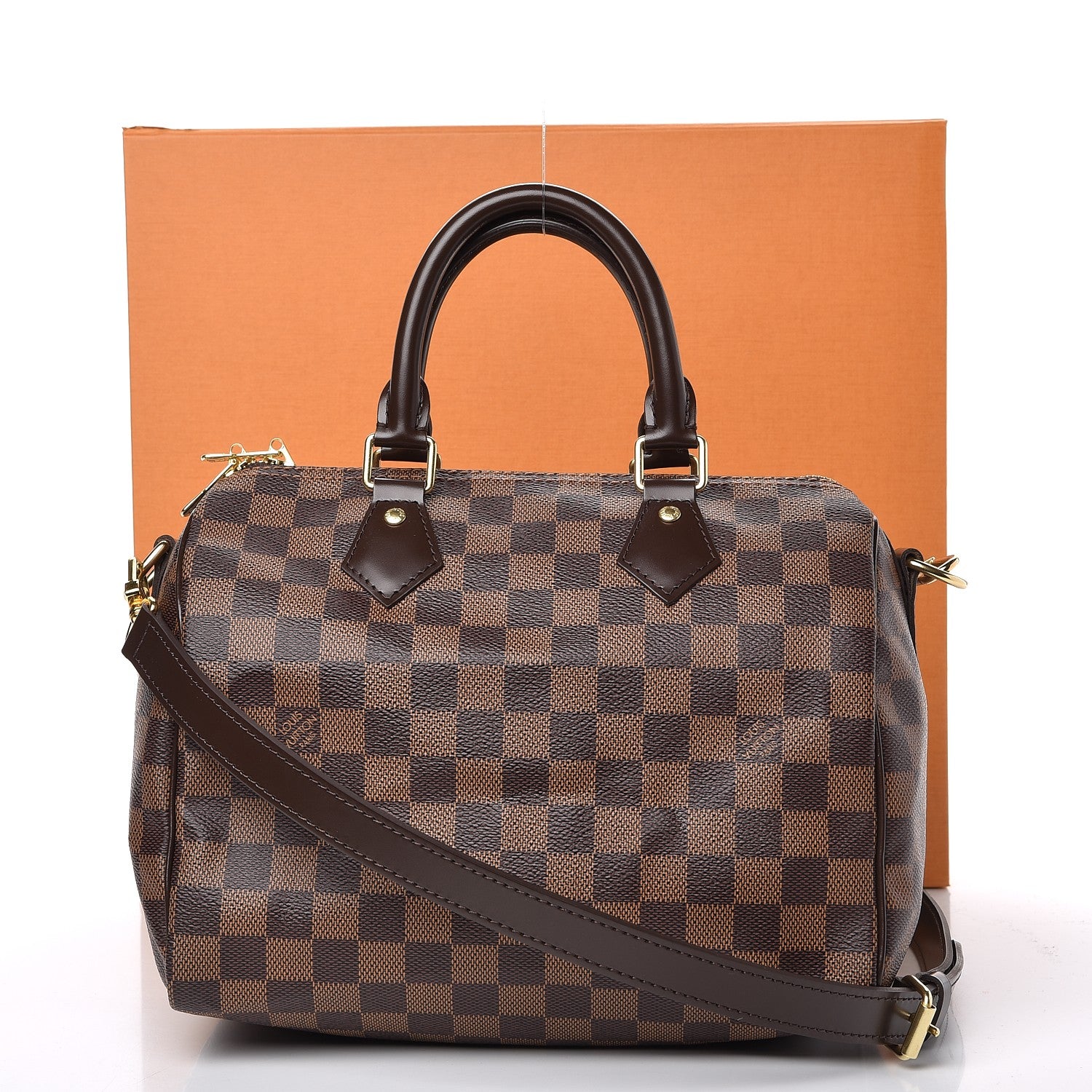 Louis Vuitton Damier Ebene Speedy Bandouliere 25 9 of 9