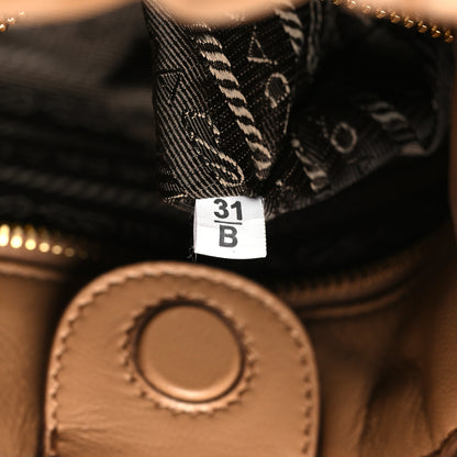 Prada Nappa Drawstring Tote Caramel 7 of 10