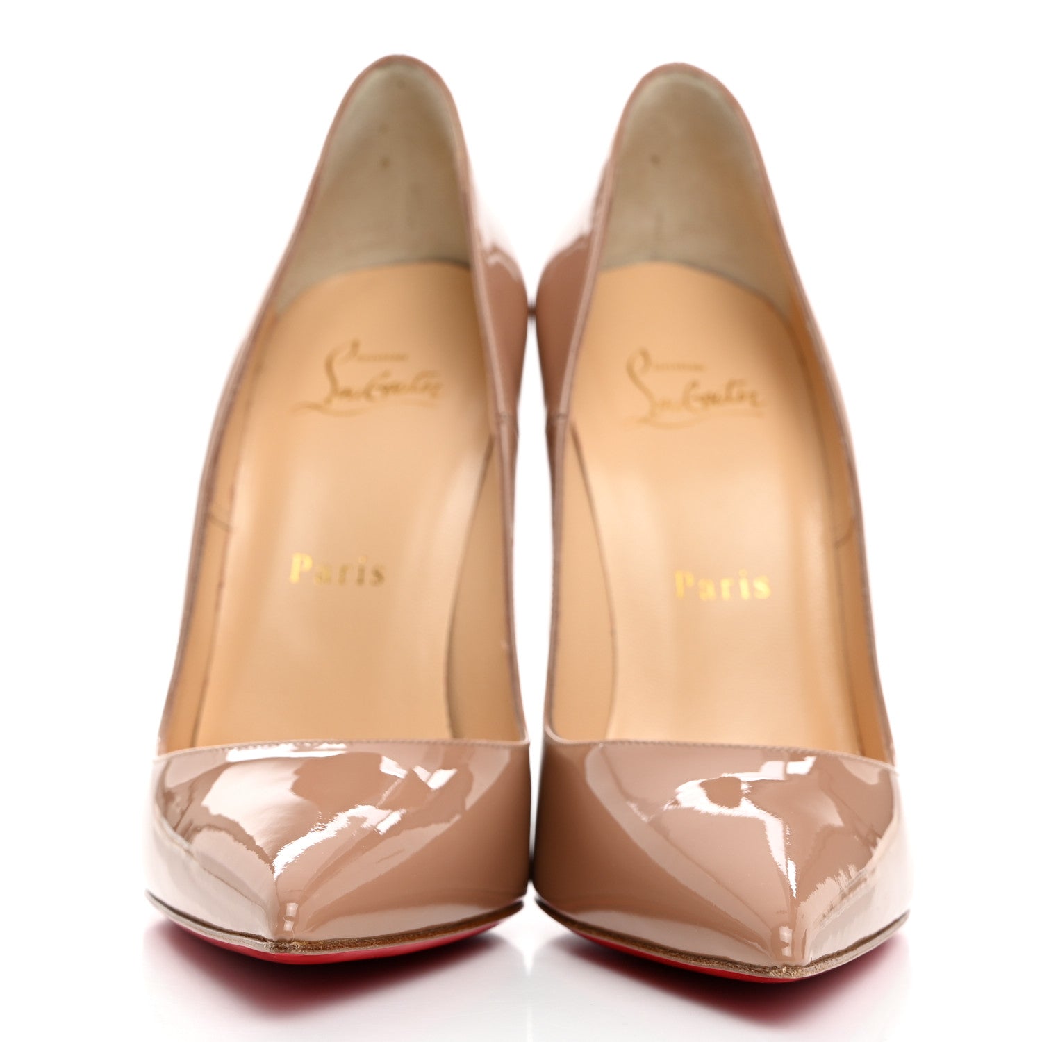 Christian Louboutin Patent So Kate 120 Pumps 37.5 Nude 2 of 9