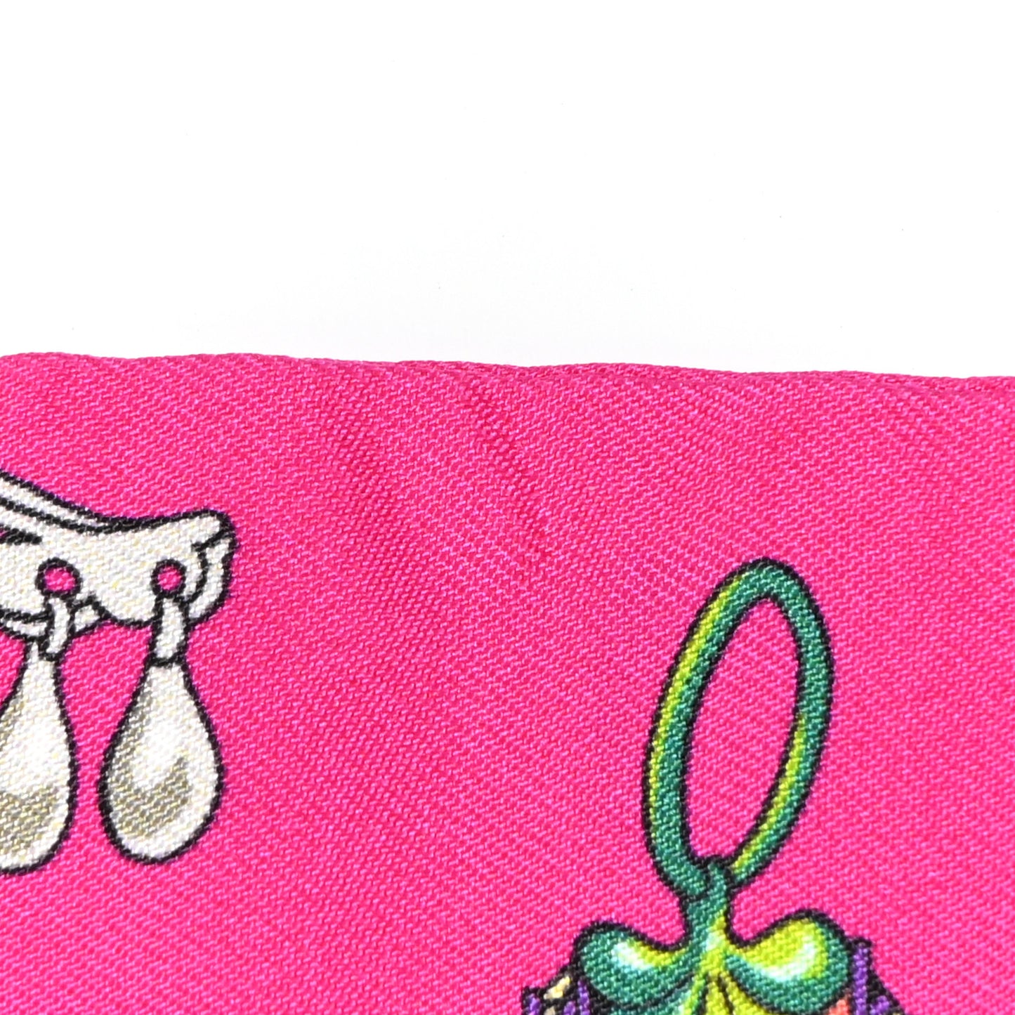 Silk Mors Et Gourmettes Remix Twilly Fuchsia Bleu Corail