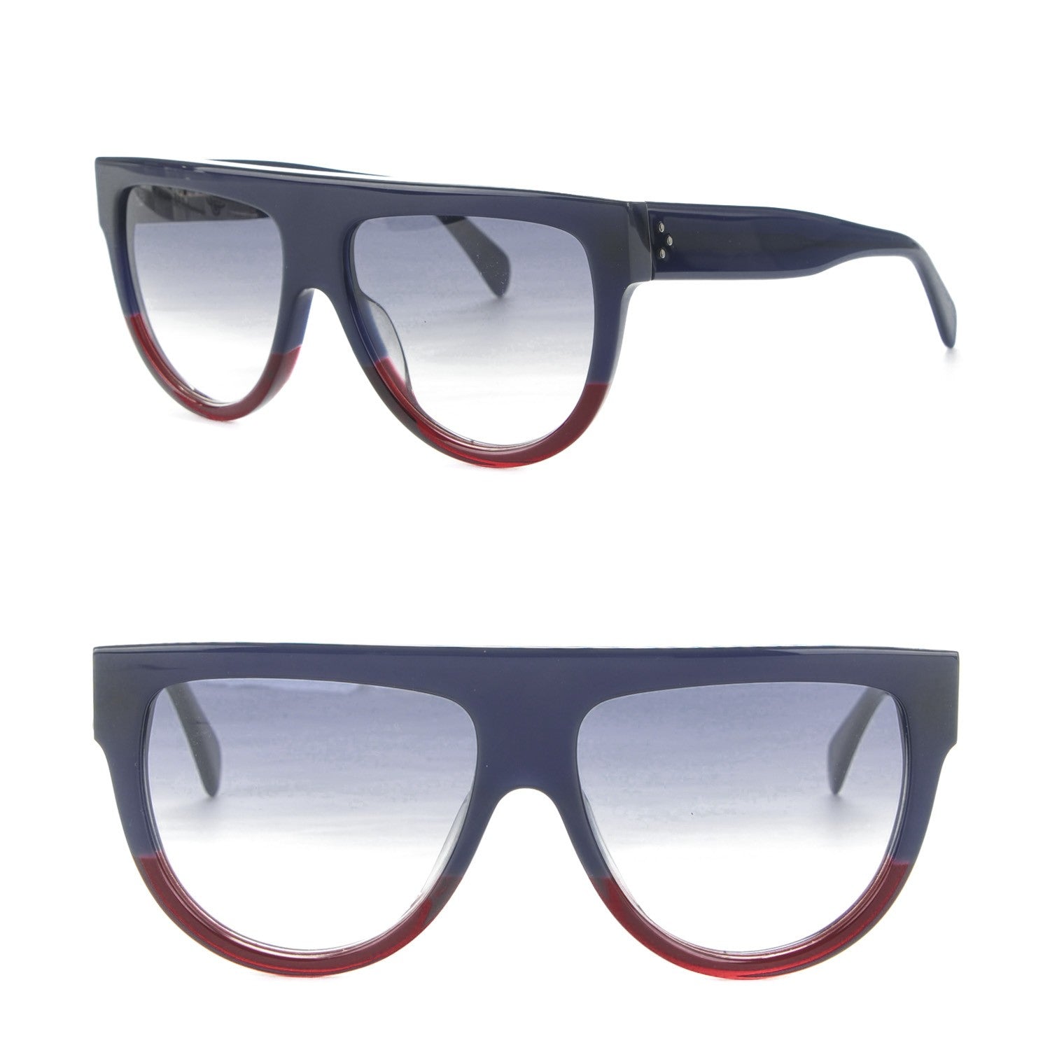 Celine Shadow Sunglasses 41026/S Blue Red 1 of 5