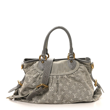 Louis Vuitton Denim Neo Cabby MM Grey 1 of 9