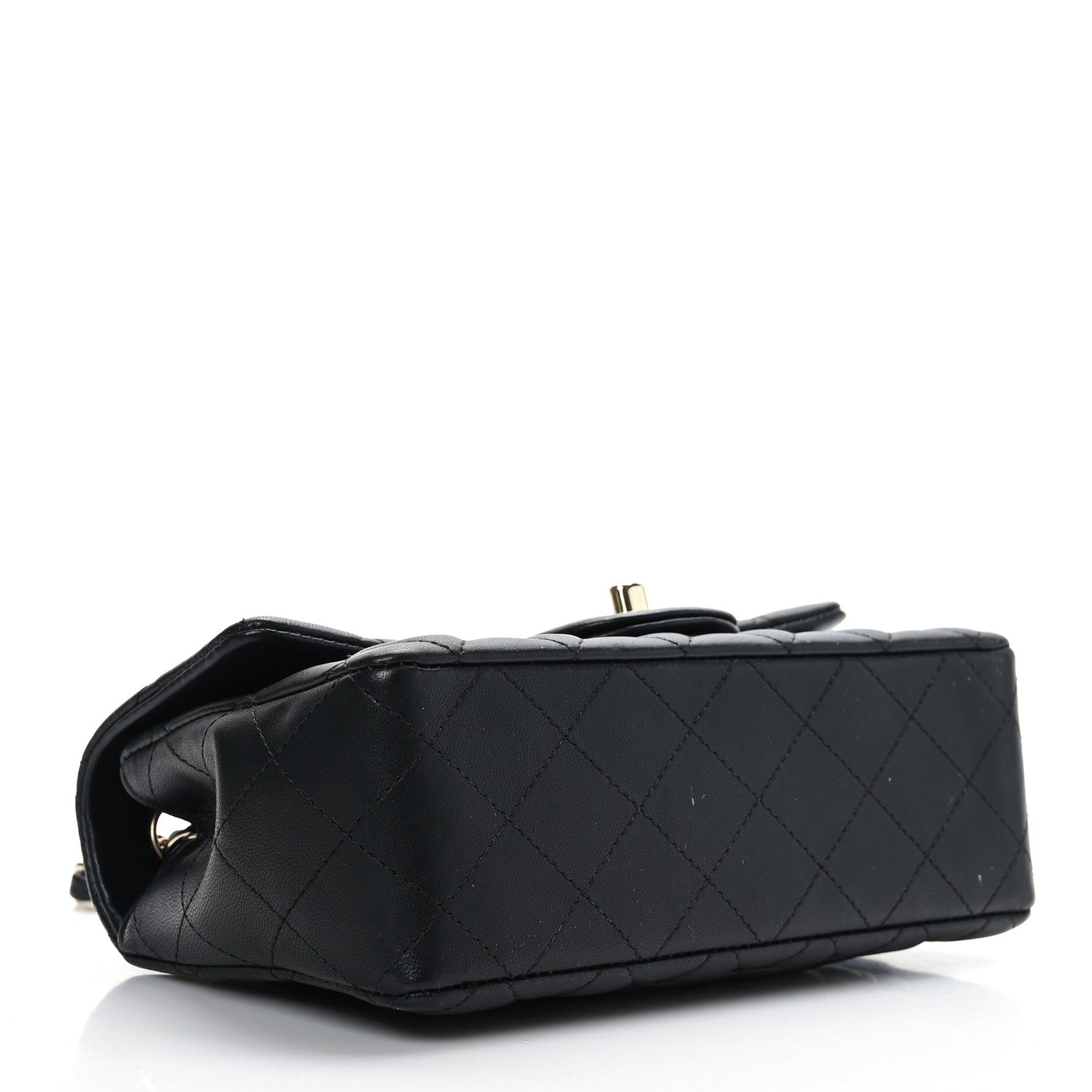 Chanel Lambskin Quilted Mini Rectangular Flap Black 4 of 9