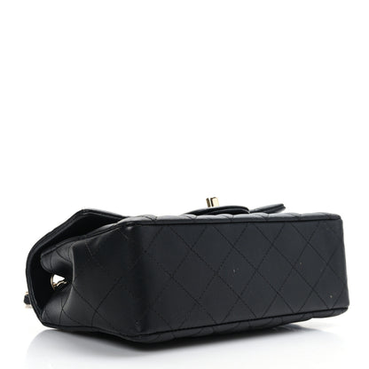 Chanel Lambskin Quilted Mini Rectangular Flap Black 4 of 9