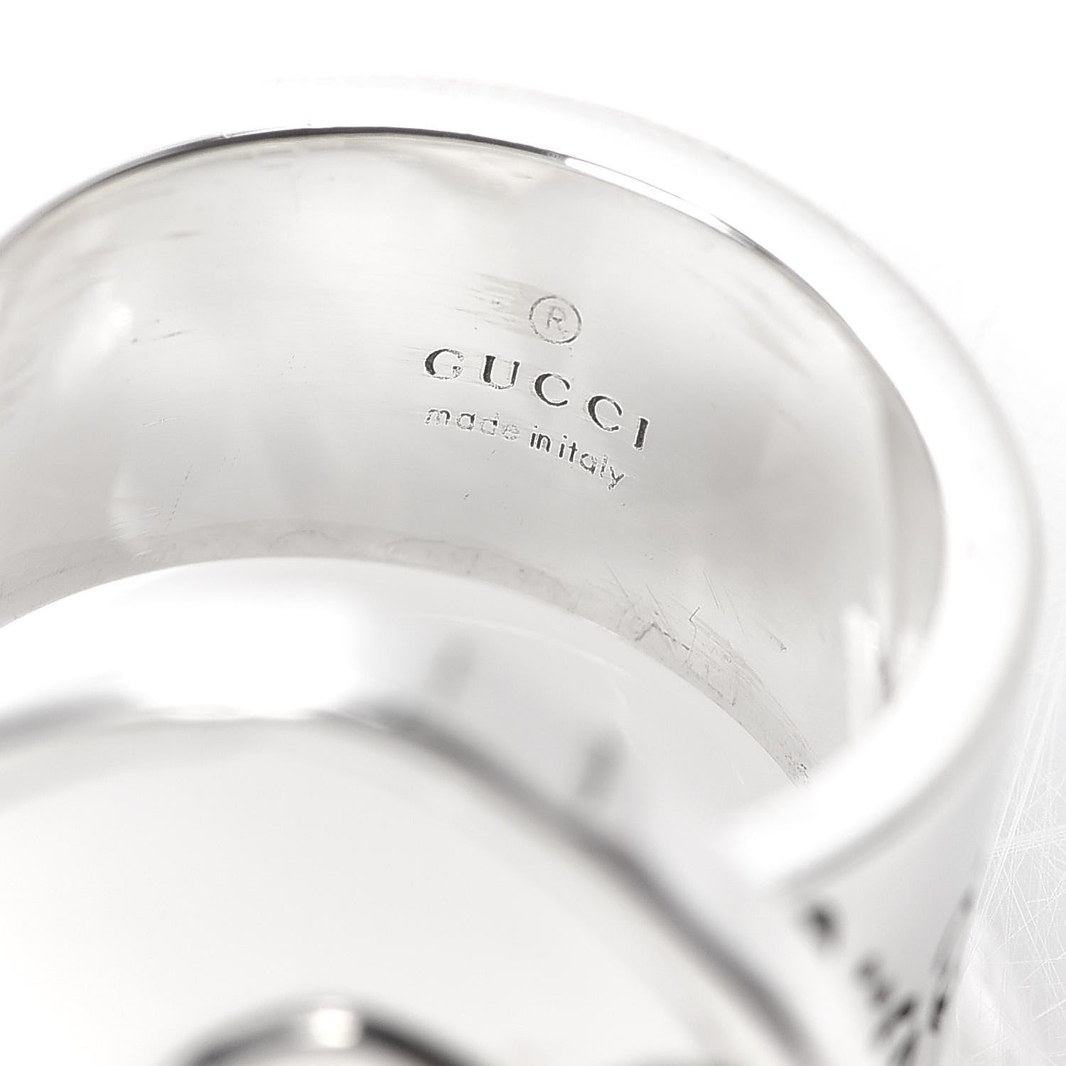 Gucci Sterling Silver GucciGhost Hamlet Skull Ring 60 9 6 of 7