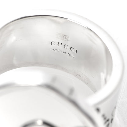 Gucci Sterling Silver GucciGhost Hamlet Skull Ring 60 9 6 of 7