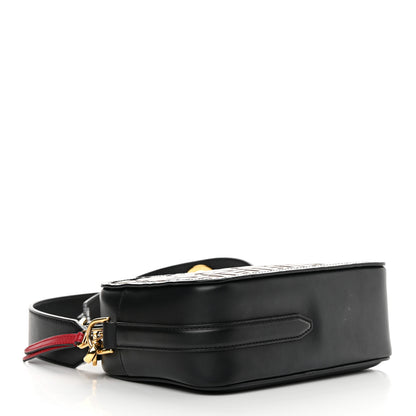 Fendi Vitello Century F is Fendi Bi-Color FF 1974 Embossed Camera Case Maya Black 4 of 15