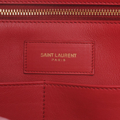Saint Laurent Calfskin Classic Y Top Handle Bag Red 6 of 7