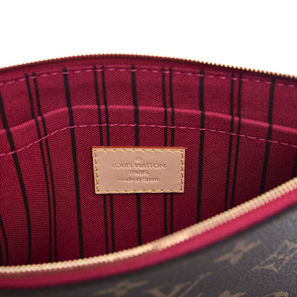 Louis Vuitton Monogram Neverfull MM GM Pochette Pivoine 5 of 7