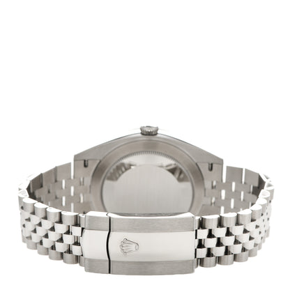 Rolex Stainless Steel 18K White Gold 41mm Oyster Perpetual Datejust Watch Slate 126334 3 of 5