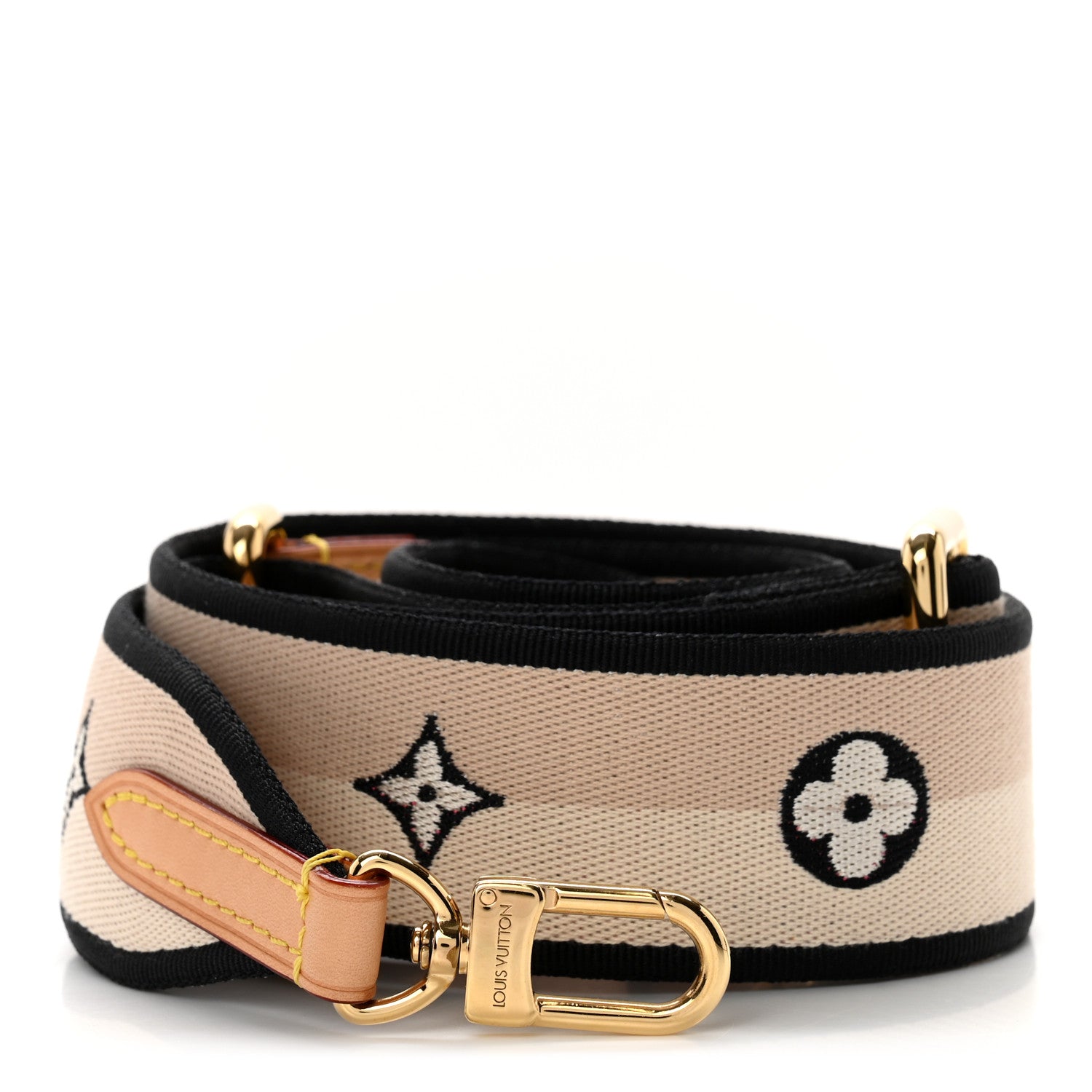 Louis Vuitton Jacquard Speedy Bandouliere 20 Shoulder Strap Black 1 of 3
